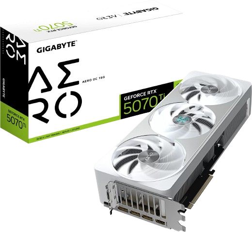 Carte Graphique Gigabyte GeForce RTX 5070 Ti Aero OC